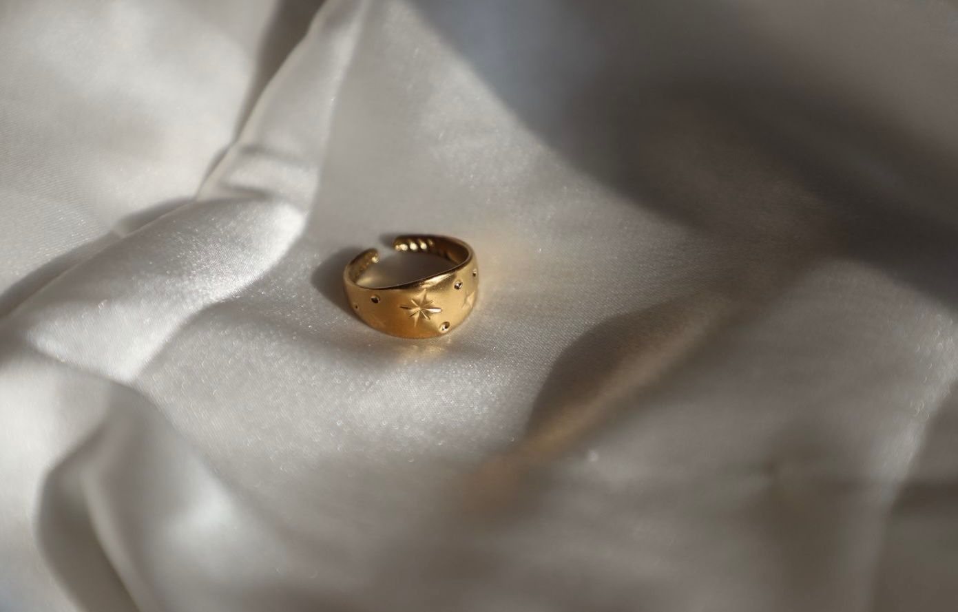 Celestial-themed ring