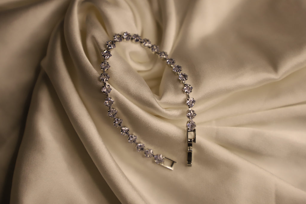 Crystal Flake Tennis Bracelet