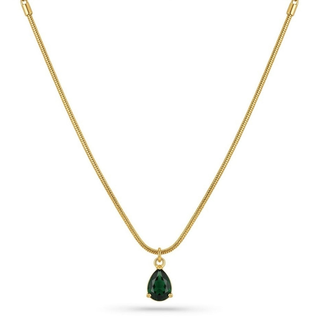 Emerald Drop Necklace