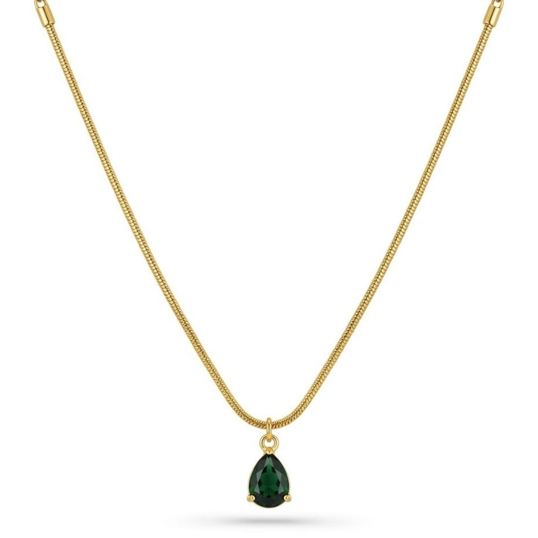Emerald Drop Necklace