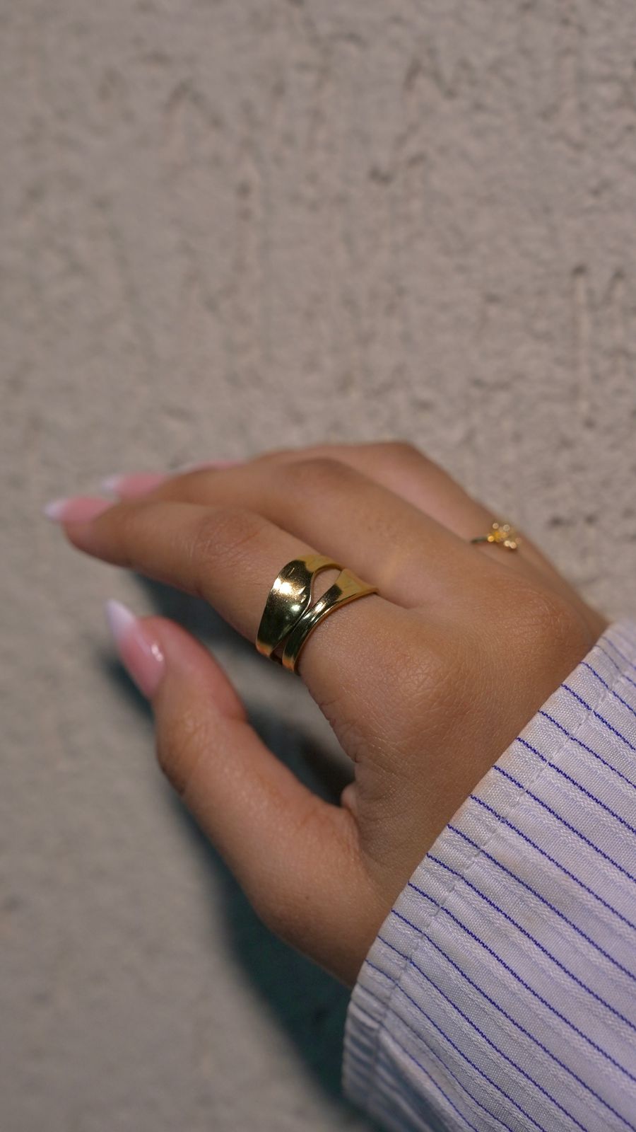 Golden Wave Ring