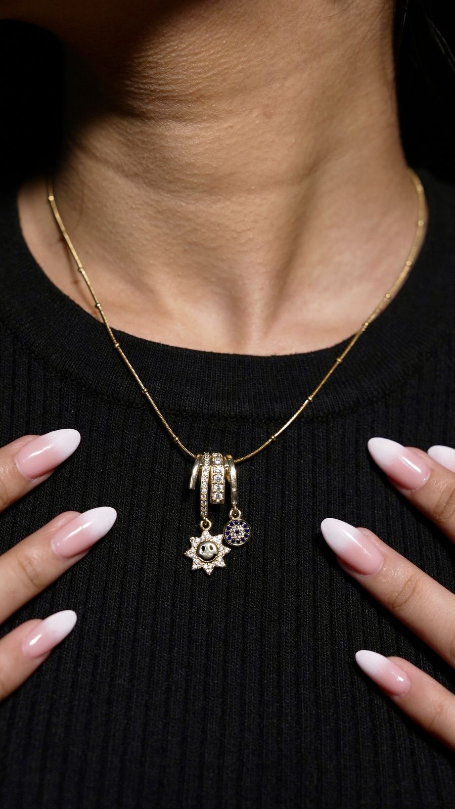 Sunburst Charm Necklace