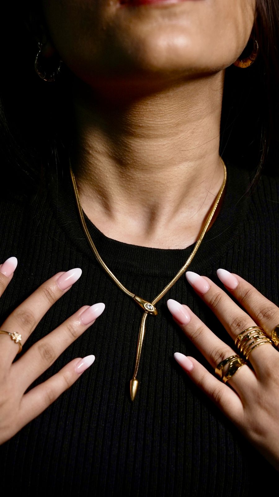 Serpentine Lariat Necklace